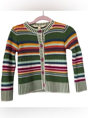 Matilda Jane Colorful Cardigan Stripes Size 2